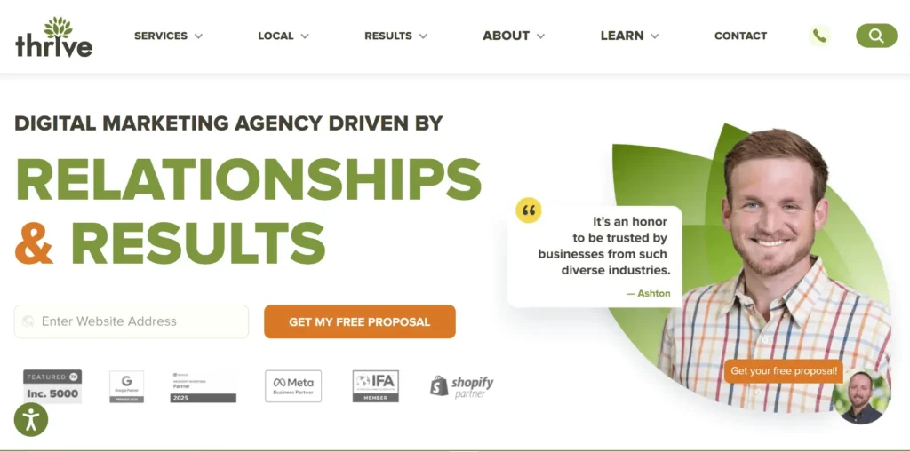 Thrive Homepage